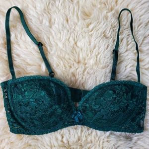 Victoria's Secret emerald green bra, Size 34C
